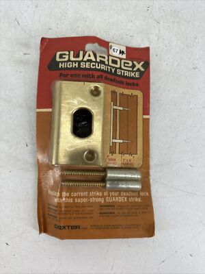 NEW GUARDEX Dexter Lock High Security Steel Strike For ALL Deadbolt Locks 550