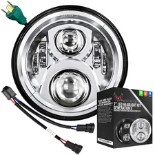 Eagle Lights Chrome 7" Gen 2 LED Headlight 14 - 23 Harley Road King Street Glide