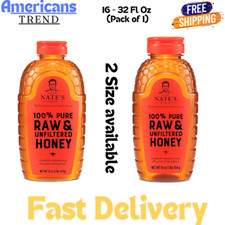 Nature Nate's 100 Pure, Raw  Unfiltered, All-natural Sweetener Honey,2 Size ..
