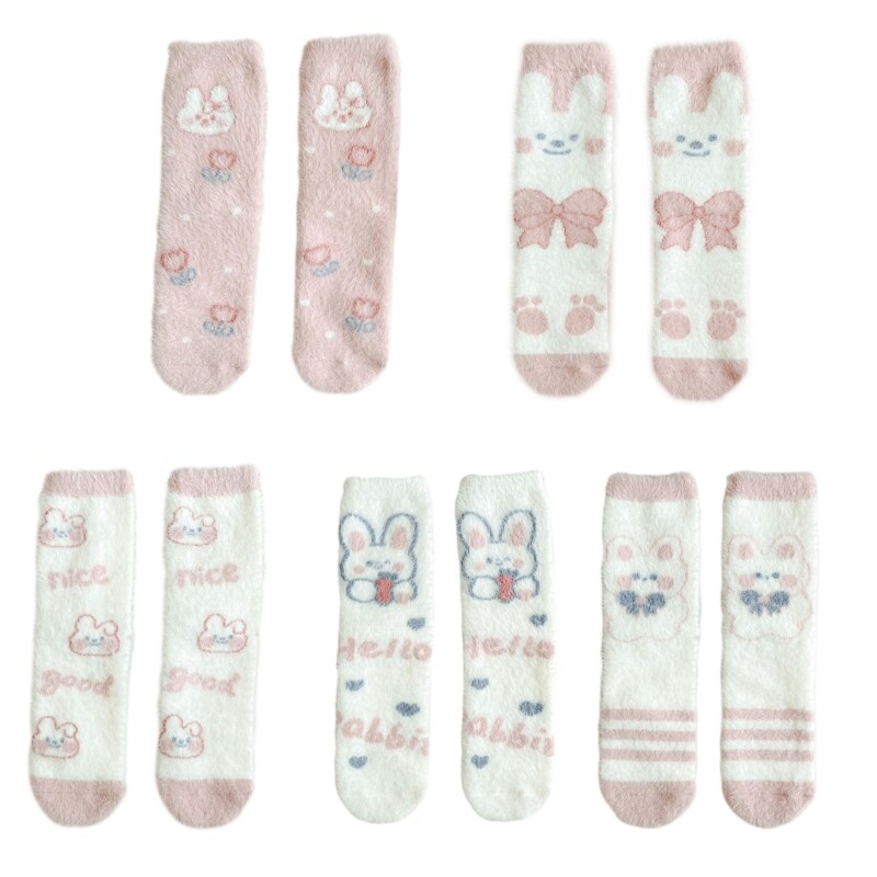 Women Cosy Bed Fuzzy Socks Soft Socks Plush Fluffier Socks Fluffier Slipper Sock
