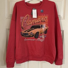 Target Camaro Detroit Power American Classic Sweatshirt Size S Wine Red