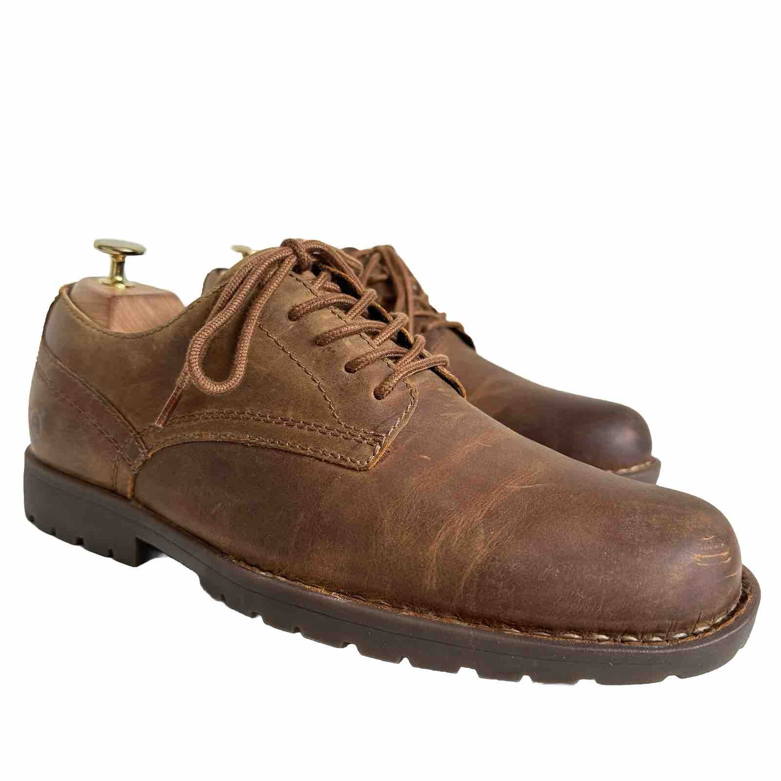 SAOLA Scarpe comode stringate BORN Briggs Casual Oxfords da uomo marrone derby in pelle taglia 10