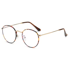 Retro Fashion Metal Reading Glasses Men Women Vintage Full Rim +100 +125 +150 +5