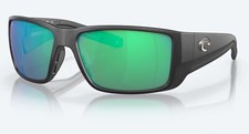 Costa Del Mar Blackfin Pro Matte Black / Green Mirror Polarized Glass 580G - NEW