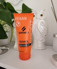 SuperDry Sport Re:Charge Mandarin + Warm Amber Body + Hair Wash 200ml New
