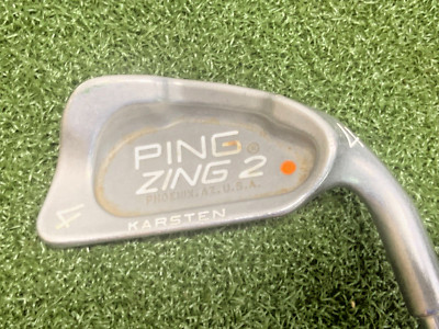 Ping Zing 2 Orange Dot 4 Iron / Regular Steel / 38'' / Mens RH / Good / dj9296