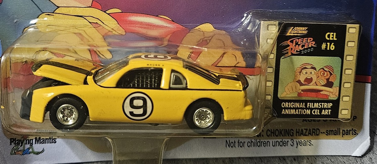 JOHNNY LIGHTNING SPEED RACER 2000 YELLOW RACER X SHOOTING