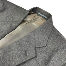 VTG United Colors Of Benetton Men's Flannel Blazer Gray   Italy   42R US--52 EU