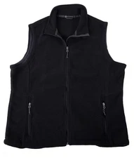 Mato & Hash Ladies Fleece Vest with Front Zippered Pockets Womens Fleece Vest