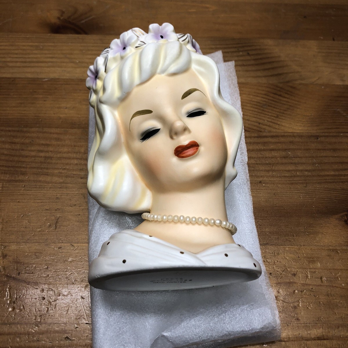 1962 Napco Lady Head Vase 6