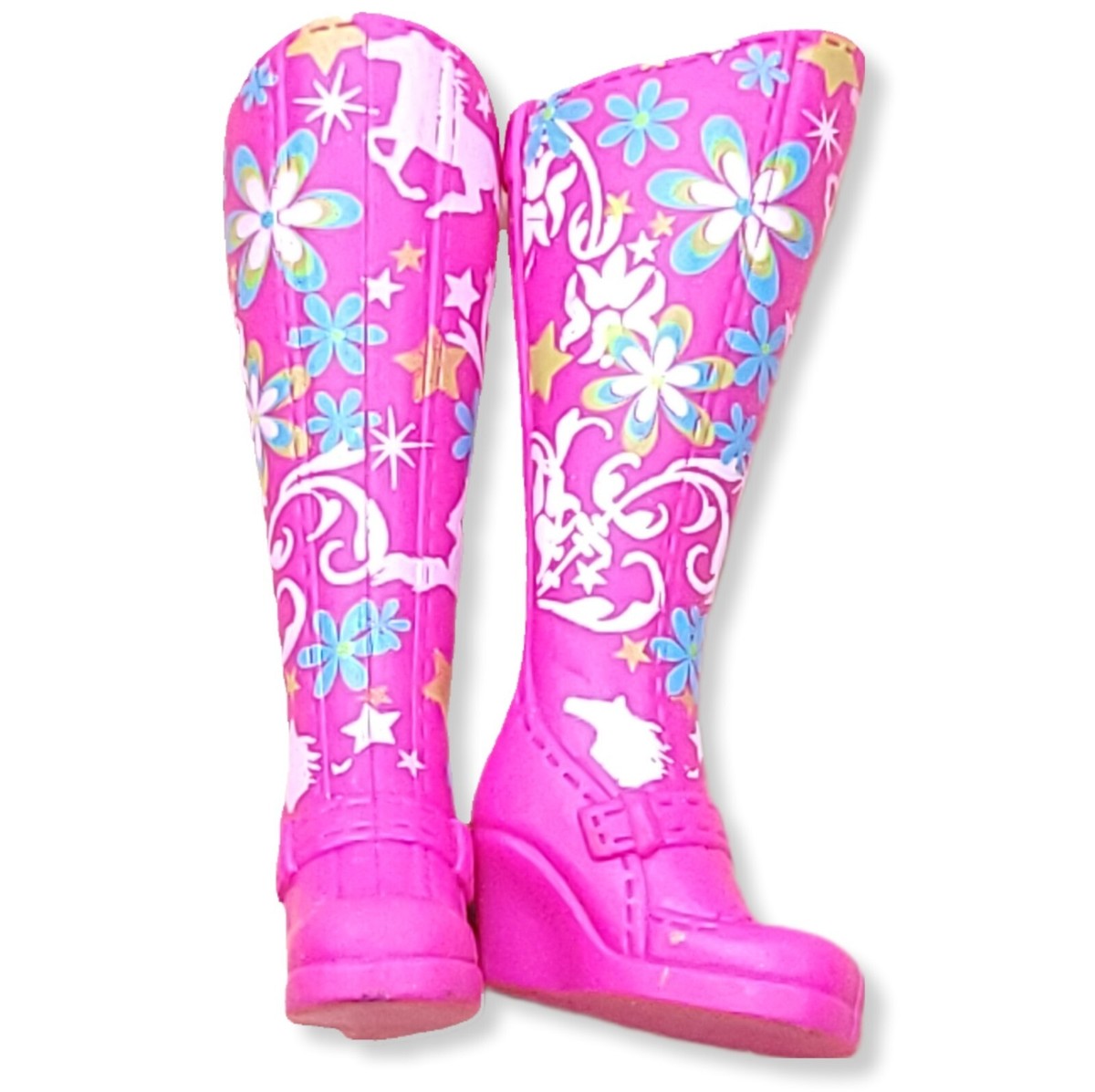 Barbie Fashion Fever Boots Pink Tall Horse Equestrian Riding