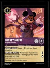 Disney Lorcana The First Chapter Mickey Mouse Wayward Sorcerer Non Foil 51/204