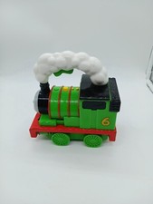 Mattel Percy Thomas The Train Flashlight Lights Up Talks Working Sounds