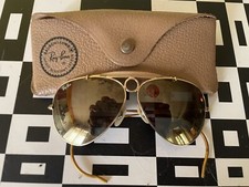RAY BAN BY BAUSCH  LOMB aviator golden mirror i n perfect condition original