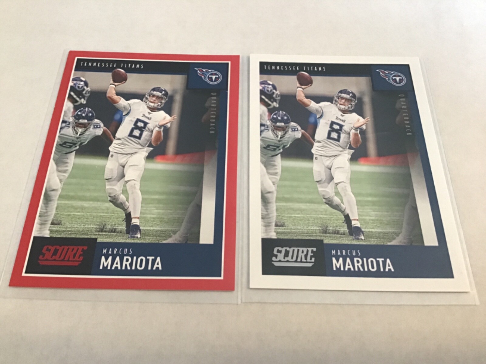 2020 SCORE MARCUS  MARIOTA #122 RED  Border and  Base  Card Nice 