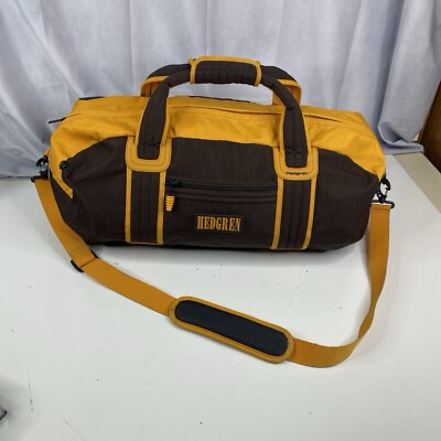 Hedgren Outdoor Gear Travel Gym Duffel Bag Yellow Brown High Quality Large
