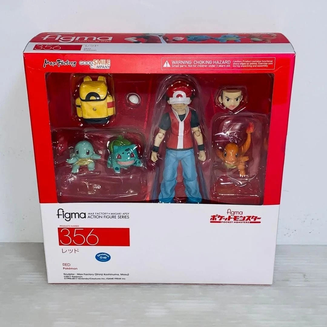 Max Factory Figma 356 Pokemon Red Trainer Action Figure Pocket