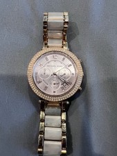 Michael Kors Parker Chronograph Watch Womens 39mm Rose Gold 6.25"