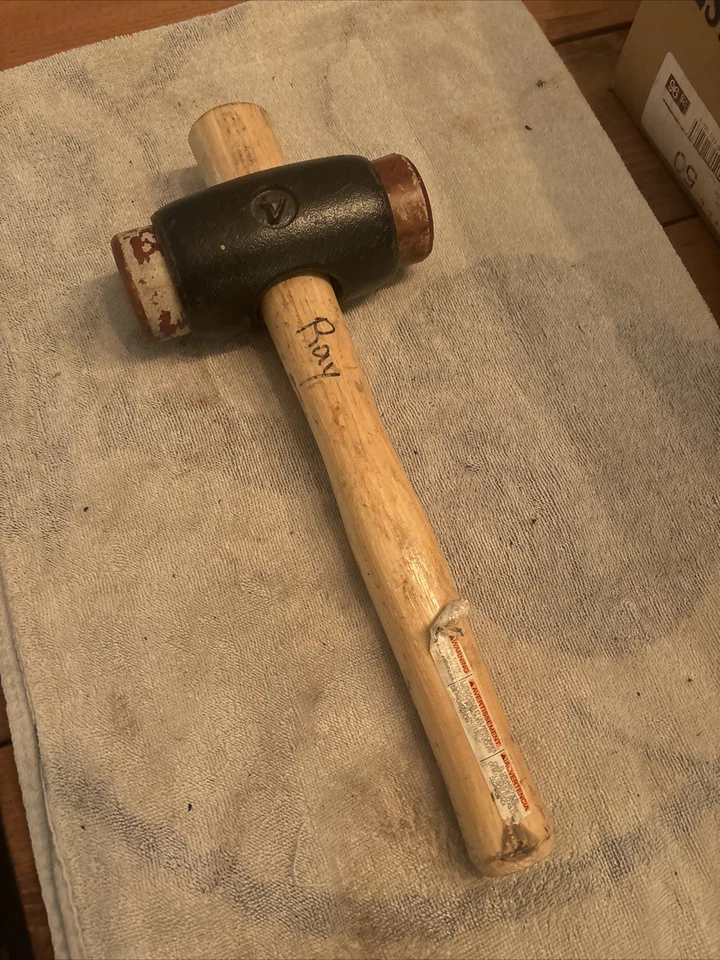 Martillo de cobre Thor genuino 316 tamaño 4 x 50 mm diámetro 04-316 mango de madera Foto 3 de 4