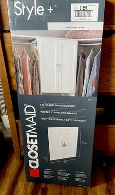 ClosetMaid Style+ Closet Door Kit (30'' x 24.65'') Wood Shaker White