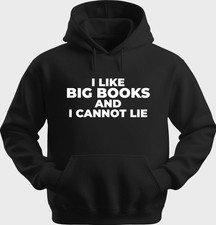 Funny Unisex Hoodie Hooded Sweatshirt Gildan Blend I Like Big Books H0293
