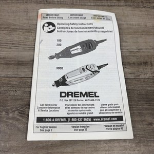 Dremel 7700 Cordless 7.2V Two-Speed Rotary - MANUAL ONLY