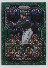 2021 Panini Prizm Green Donut Circle Prizm Andrew Vaughn #48 b4d