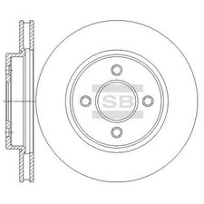 Hi-Q Bremsscheibe Vorne für NISSAN MICRA III (K12) 260mm SD4253