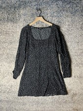 Madewell Dress Womens 8 Floral Long Sleeve Mini Lenzing Viscose Button Front