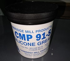 High Vacuum Silicone Grease. Part #CMP 91-S. Container size 16oz