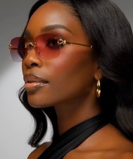 Women Square Fashion Sunglasses Retro UV400 Protection Flat Top Sunglasses Fancy