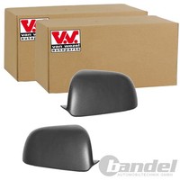 2X VAN Wezel Spiegelkappen Schwarz Passend FüR VW Polo Links+Rechts