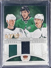 Nieuwendyk, Joe/Seguin, Tyler/Roussel, Antoine - 2013-14 Crown Royale - Swatch