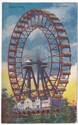 Gigantisches Rad Great Wheel Earls Court London Vintage Gale & Polden UK Postkarte