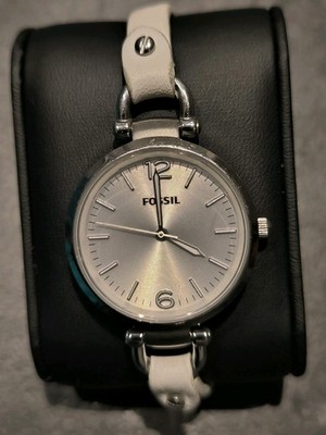 Fossil Damen Armbanduhr Edelstahl Leder Klassich Watch