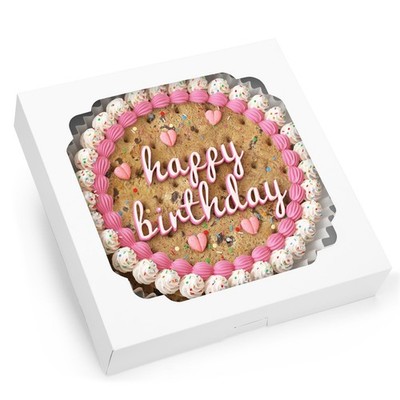 45 PCS 12x12x2.5 Inch White Bakery Pie Boxes Window Cookie Cake Pastry Treat