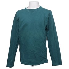 Hema, sweat-shirt, taille : 134/140, vert, coton/polyester bio, unicolore #ST1