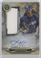 2019 Topps Triple Threads Single Jumbo Relics Gold 2/25 Josh Hader Auto s7f