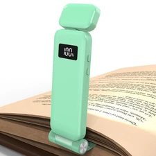 Rechargeable Reading Book Light with Clip & Battery Indicator - 9 Luminescence M