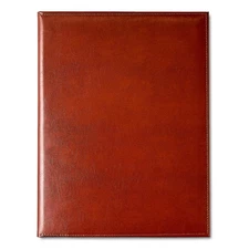 Pen+Gear Bonded Leather Padfolio, Brown, 9.5 in x 12.25 in, 1 College Rule