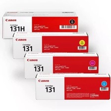 Canon 4-Color Bundle 131H Black  131 Cyan, Magenta, Yellow Toner Cartridges Set