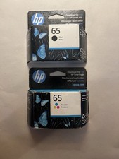 HP 65 Black  Tri-color Printer Ink Cartridges N9K02AN, Exp - Nov 2023, Mar 2024