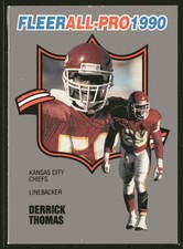 1990 Fleer All-Pro Derrick Thomas #13 Kansas City Chiefs