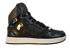 Pastry Womens Glam Pie Glitter HIgh Top Dance Hip hop jazz Sneakers Black Sz 5