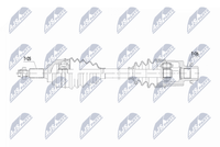 Antriebswelle NTY NPW-SU-073 FüR Suzuki Swift 4 FZ NZ Ddis AZG413D ZC02S ZC92S