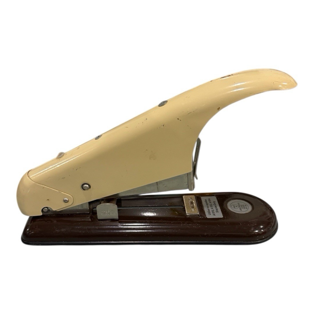 Vintage Apsco A9 Rapid 9 Heavy Duty Cream Office Stapler Sweden Professional