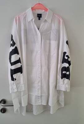Longbluse Gr.50/52 Ulla Popken Schriftzug