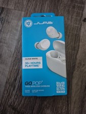 JLab GO Air Pop True Wireless Bluetooth Earbuds, White NEW 