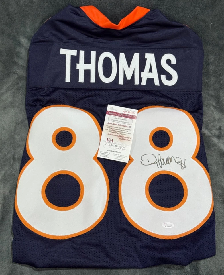 Demaryius Thomas "Super Bowl 50 Champs" Signed Autographed Broncos Jersey JSA - Image 3 of 4