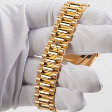 Rolex Day-Date II 218238 Yellow Gold Champagne Diamond Dial 12